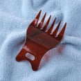 thumbnail image 4 of Peine de peluquería de dientes grandes para hombres, peine de plástico para peinar (marrón brillante) Ehuebsd Cuidado Belleza, 4 of 9