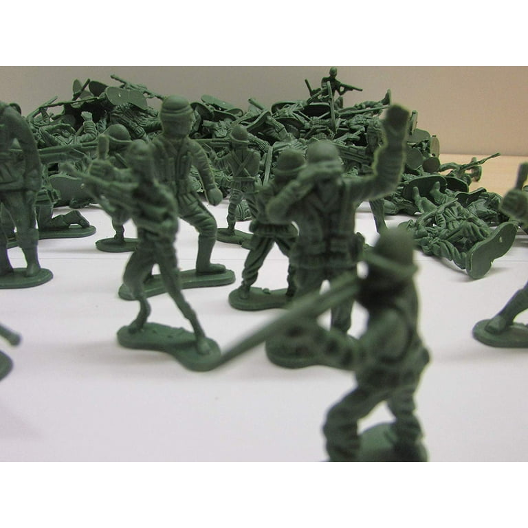 Dazzling Toys Miniature Toy Soldier Figurines 144 Count Novelty Mini Combat Army Foot Soldiers Mercenary Trooper Infantry Military Men at Arms Set
