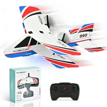 RC Planes for Kids - Remote Control Airplanes for Beginners, Indoor Outdoor with LED Light & Gyro, 2.4GHz Easy to Fly RC Airplane for Kids