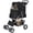 Black, variant on 4 Wheels Pet Stroller Dog Cat Stroller for Small Medium Dog Cats Foldable Carrier Jogger Travel Puppy with Storage Basket and Cup Holder (Black)
