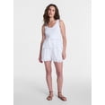 thumbnail image 3 of Time and Tru Women's Eyelet Trim Shorts, Sizes XS-XXXL, 3 of 6