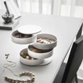 thumbnail image 3 of Rotating Multi-Layer Desktop Storage Box Hair Accessories Jewelry Makeup Box Dust-Proof Jewelry Box with Lid B, 3 of 5