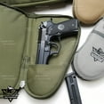 thumbnail image 2 of 8.5” Black Pistol Handgun Padded Case Hunting Shooting Range Sports Transport, 2 of 7