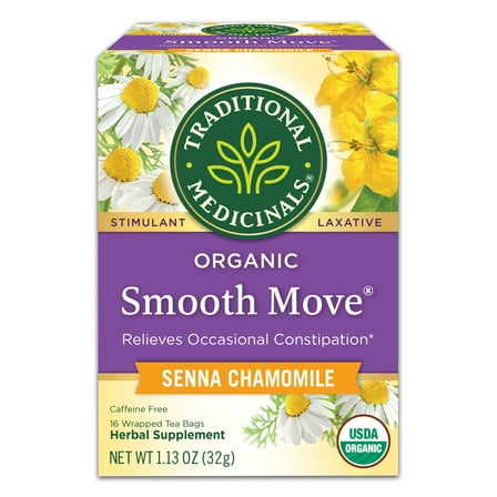 Traditional Medicinals, Organic Smooth Move Tea Bags, Chamomile, 16 Ct