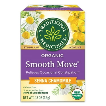 Traditional Medicinals, Organic Smooth Move Tea Bags, Chamomile, 16 Ct