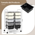 thumbnail image 3 of Costway Carrito Móvil Multiusos con 10 Cajones Organizador de Herramientas para Álbumes de Recortes Sobre Ruedas 65,5 x 37 x 87 cm, 3 of 10