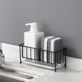 thumbnail image 2 of Kitchen Sink Organizer Shelf Storage Rack Stainless Steel With Drip Tray Rustproof Durable Sponge Holder, 2 of 8