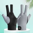 thumbnail image 4 of Guantes De Billar Guantes de billar con dedos abiertos, poliéster transpirable, entrenamiento amateur (gris) Ehuebsd Para Estrenar, 4 of 9