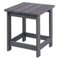 thumbnail image 1 of LZRS Table d'Appoint Carrée Adirondack, Table de Patio composite pour Piscine, Tables de Bout en HDPE pour Jardin, Piscine, Compagnon Intérieur, Entretien Facile Résistant aux Intempéries (Gris), 1 of 1