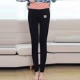 thumbnail image 7 of Thick Tights For Women,Fashion Casual Women Span Ladies Leggings High Waist Keep Warm Long Pants Medias Termicas Mujer Invierno, 7 of 7