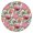 Pioneer Flower Floral-1, variant on Pioneer Flower Floral Print Pattern Round Fitted Tablecloth with Elastic Edge,Dining Table Cover Waterproof,Outdoor Round Tablecloth for Camping,Dining,Indoor and Outdoor