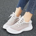 thumbnail image 2 of NOKIO Women'S Arch Support Active Sneakers Women'S Breathable Sports Sneakers Women's Summer Fly Woven Lightweight Mesh Breathable And Comfortable Lace Up Sports Shoes Casual Shoes, 2 of 7