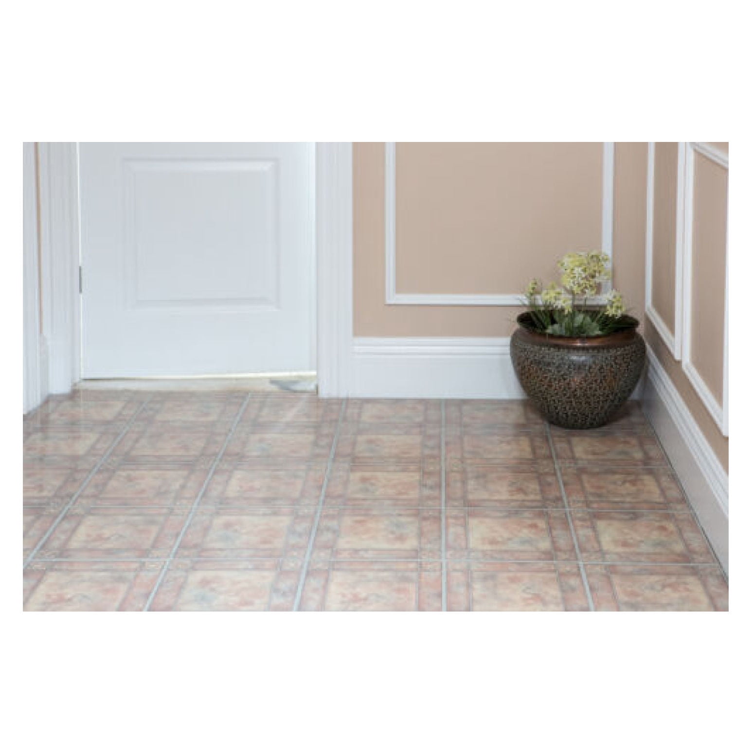 Nexus Vinyl Tile: 446 Spanish Rose: 1 Box 20 Tiles