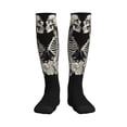 thumbnail image 3 of Compression Socks for Women and Men - Skeletons Love Flowers Compression Socks Circulation for Workout, 3 of 8