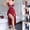 Wine, variant on uublik Mesh Pajamas Dress Women Valentine's Day Night Gowns Soft Loungewear Sleepwear Blue