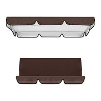 RnemiTe-amo Replacement Canopy for 3-Seater Swing with Waterproof & UV Resistant Cover, Brown
