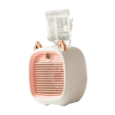 

Air Conditioner Fan Humidification Water Cooling Fan for Bedroom Office Home pink
