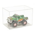 thumbnail image 3 of Versatile Deluxe Clear Acrylic Display Case - Medium Rectangle Box with Gold Risers 12" x 8.25" x 8" (A004-GR), 3 of 10