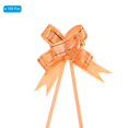 thumbnail image 3 of Uxcell 13 Inch Pull Bows Ribbon Gift Wrapping String Gold Thread Style Decorative Bow Tie Orange 100 Pack, 3 of 6