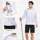 thumbnail image 5 of pstuiky Camisas de manga larga de invierno para hombre, Blusa de manga larga con capucha y protector solar de verano para hombre, ligera, transpirable y de color liso. m, 5 of 7