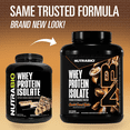 thumbnail image 2 of NutraBio Whey Protein Powder Isolate Supplement – 25g of Protein Per Scoop with Complete Amino Acid Profile - Soy and Gluten Free - Zero Fillers and Non-GMO - Chocolate Peanut Butter - 5 Lbs., 2 of 7
