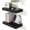 Black, variant on 16 Inch Floating Shelves for Wall White Shelves Set of 2,Wall Mounted Rustic Wood 8 Inch Deep Floating Shelf with Invisible Brackets for Bedroom Kitchen Living Room
