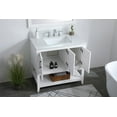 thumbnail image 2 of Elegant Decor Aubrey 36" MDF Single Bathroom Vanity with Backsplash in White, 2 of 7