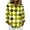 Yellow, variant on Lenpel Button down Shirts for Women Trendy Long Sleeve Plaid Collared Blouses Dressy Casual Tops Loose Work Shirts(Red,X-Large)
