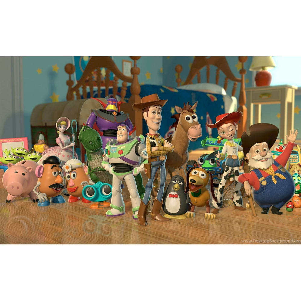 Toy Story Cast Edible Birthday Cake Image Topper 1/4