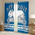 thumbnail image 2 of Football Curtains For Sports Fans American Football Curtains & Drapes, 3D Ball Game Sports Decor 30%-50% Blackout Curtains Adults Festival Gift Window Curtains 52''Wx84''L(Detroit), 2 of 6