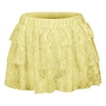 thumbnail image 3 of Layered Stacked Sexy Lace Miniskirt - Low Waist Floral Lace Pleated Mini Skirt - Transparent, Lightweight, for Party, Club, Date &, 3 of 5