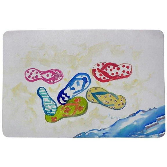 Betsy Drake DM154G Six Flip Flops Door Mat - 30 x 50 in.