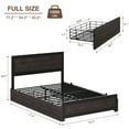 thumbnail image 2 of Full Size Bed Frame With Headboard,Industrial Platform Bed Frame With 4 Storage Drawers and Charge Station,Strong Metal Slats Support,No Box Spring Needed,Noise Free, Easy Installation, 2 of 9