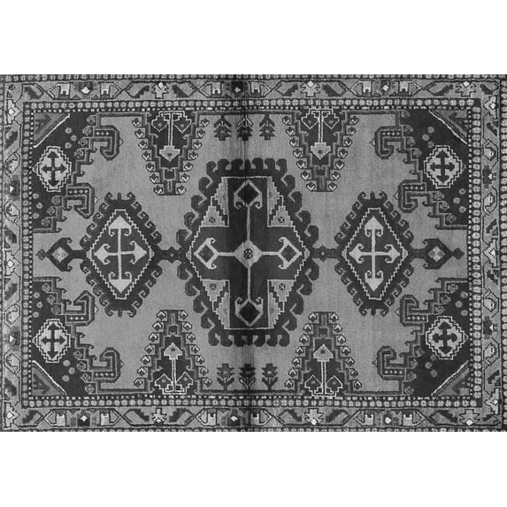 Ahgly Company Indoor Rectangle Persian Gray Traditional Area Rugs, 2' x 3'