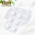 thumbnail image 3 of 6 Pack Wells Rectangular Plastic Paint Palette Tray Painting Pallet Holder, 3 of 6