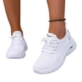 thumbnail image 2 of IEMIEMIEM Women's Flying Woven Sneakers 2026 Athletic Walking Shoes Comfortable Breathable Running Workout Wide Toe Box Non Slip Work Air-Cushion Arch Support Tennis Shoes White 8 Wide, 2 of 7