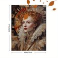 thumbnail image 3 of Qisvanset Autumn Street Scene Canvas Print 12x16 Inch Office Wall Art, 3 of 8