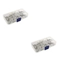 thumbnail image 2 of Conector de terminal Sidaley de 60 piezas terminales de anillo de alambre de cobre que protegen las baterías convenientes Plata 2piezas, 2 of 6