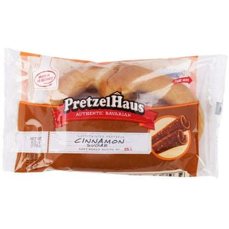 TableTop King PretzelHaus 6 oz. Cinnamon Sugar Pretzel - 50/Case