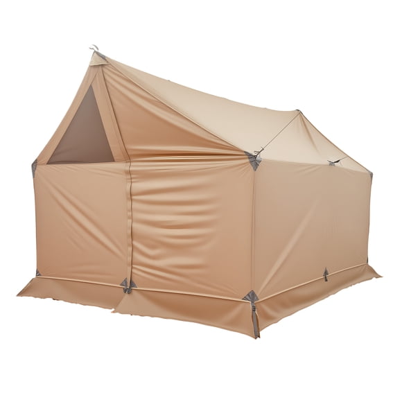 KFFKFF Camping Hot Tent, 2 Persons Cabin Hot Tent with Stove Jack, Waterproof Winter Tents Shelters with Vents, Lightweight & Portable 4 Season Tents
