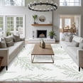 thumbnail image 3 of Area Rug for Living Room, Spring Green Tree Branches Non-Slip Indoor Large Carpet for Bedroom/Dining Room, Farmhouse Nature Botanical Washable Low-Profile Rectangle Floor Runner Rugs - 5 x 7 Ft, 3 of 8