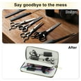 thumbnail image 7 of Unique Bargains Barber Scissors Pouch Bag Fit for Below 6.5 in Shear Hair Scissor Shears Cases for Hair Stylists Can Hold 4 Scissor Black, 7 of 7