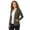 Olive, variant on Women’s Lightweight Cotton Blend Zip Up Hoodie Jacket Olive Large