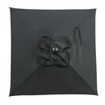 thumbnail image 5 of Mainstays Outdoor 5' Black Square Market Patio Umbrella, Push-Up Only Function, 5 of 6