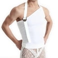thumbnail image 2 of pstuiky Camisetas sin mangas para hombre, Top ajustado europeo y elástico con tirantes personalizados, hombros inclinados y tejido ahuecado. Chaleco para hombre m, 2 of 4