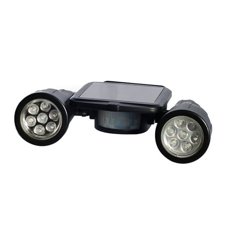 - Solar Powered Security Two Super Bright Spot Lights with Motion Detector