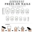 thumbnail image 2 of 24Pcs Almond Press on Nail Flower French Fake Nail Acrylic False Nail,Artificial Nail Glues on Nail for Womens Girls, 2 of 8