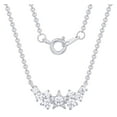 thumbnail image 5 of Fine Silver Plated Double Necklace Set with Simulated Diamonds Adult, 5 of 5