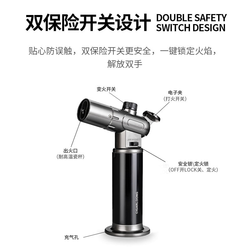 Cigar Lighter Windproof Multifunctional Cigarette Lighter Multicolor Cigarette Lighter Clb-20Eaa