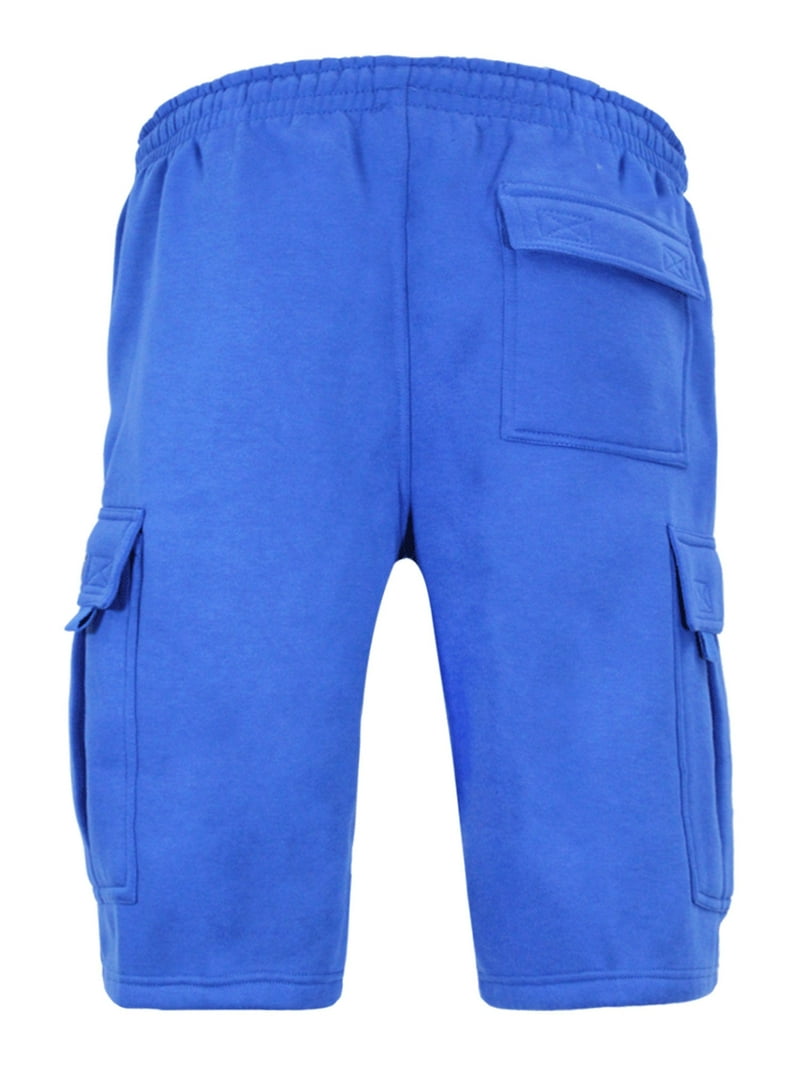 Victorious Men's Heavyweight Fleece Cargo Shorts VS76 - Royal Blue